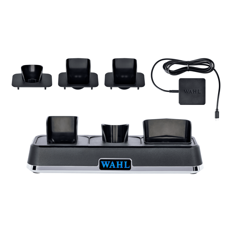CORTADORA DE CABELLO WAHL 5 STAR SENIOR + BASE DE CARGA MÚLTIPLE 8504308 3023291